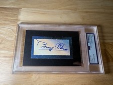 Buzz Aldrin Cut Autograph Card PSA DNA Slab I...