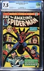 AMAZING SPIDER-MAN 135 CGC 7.5 V1 MARVEL 1974! 2ND FULL PUNISHER! 129!!!!!!!!!!!
