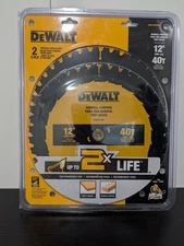 DEWALT 12 in. 40T General Purpose Saw Blade (DWA11240) 2-Pack