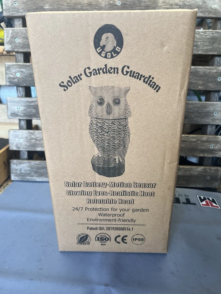 Nuevo🦉🔥🦉Decoración de búho solar con detección de movimiento y efectos de sonido realistas Foto 2 de 4