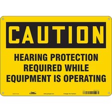 Condor 465Z77 Safety Sign, 10 In Height, 14 In Width, Aluminum, Horizontal