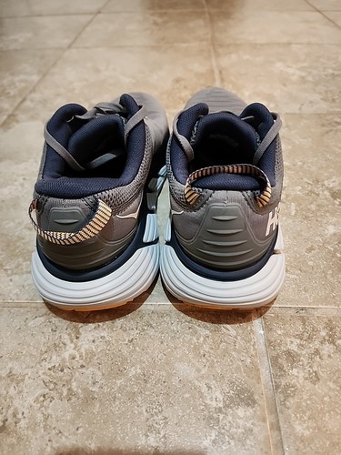 HOKA Men's 8.5D Gaviota 3 Road Running Shoes in Charcoal Gray/Ombre Blue - Picture 2 of 17