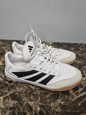 Adidas Predator Turf Trainer Soccer Shoes White/Black Mens size 8