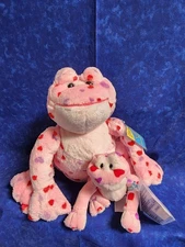 Webkinz Love Frog HM144 & Kinz Klip WE000402 NEW With Sealed Codes