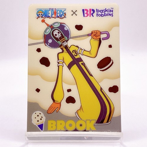 One Piece Brook Baskin Robbins Collaboration Clear Card Japan Toei Anime Jump