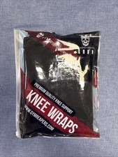 Gymreapers Knee Wraps Black Weightlifting Powerlifting Squat Support Pair