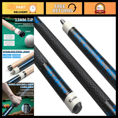 Colorful Canadian Maple Pool Cue Stick Set - 4 Sizes (18-21oz) for Adults & Begi