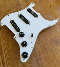 Seymour Duncan Everything Axe 19 Tone Wiring Stratocaster Pickguard BLACK/WHITE