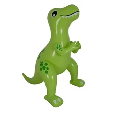 Pool Central 81" Inflatable Green Dinosaur Water Sprayer Toy