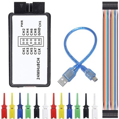 Youmile USB Logic Analyzer Device 24MHz 8CH 8 Channel UART IIC Mini Interface