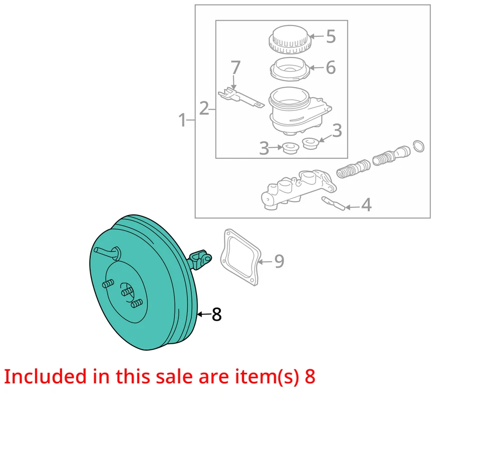 Amplificador de freno eléctrico Mitsubishi Eclipse 2007 fabricante de equipos originales 127 k millas - LKQ393512243 Foto 4 de 4