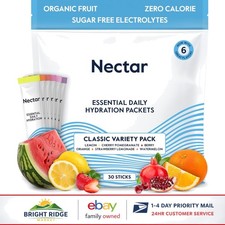 Sugar Free Electrolyte Drink Mix Packets, Supports Muscle Cramps Relief 30 Count