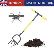 Jardineer Garden Twist Tiller Manual, Garden Twist Cultivator with Steel Shaft,