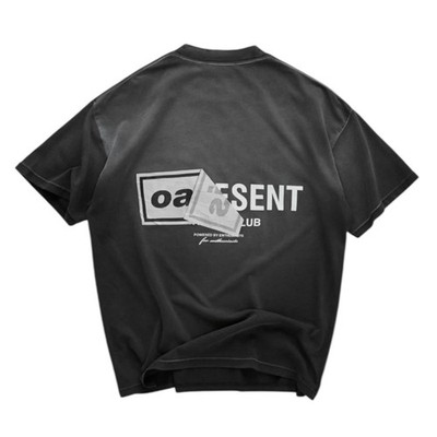 REPRESENT x OASIS Owners  Club T-Shirt Stained Black Size Large Brandneu