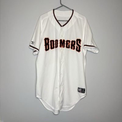 Schaumburg Boomers Baseball AIS Pro Jersey White Alberto Schmidt Pro Worn XL