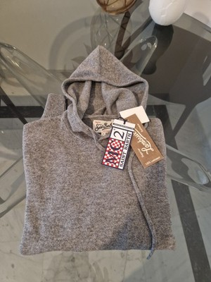 MC2 Saint Barth Pullover Mahony mit Kapuze Größe Small Grau