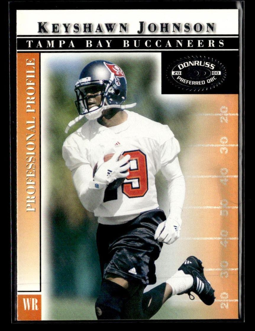 2000 Donruss Preferred #22 Keyshawn Johnson Card Tampa Bay Buccaneers