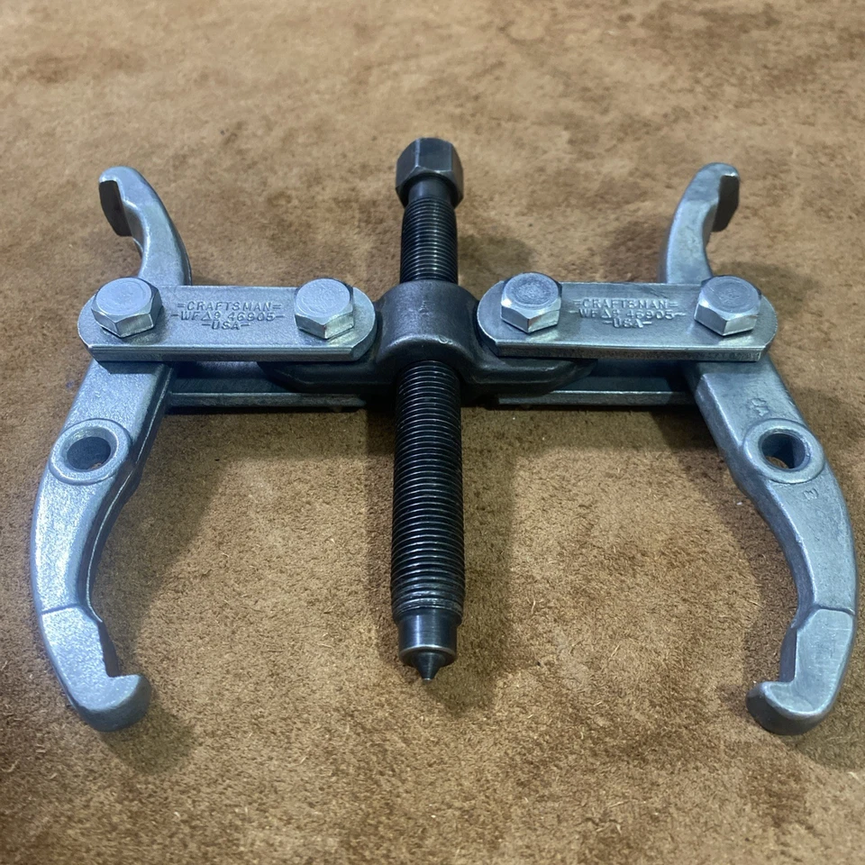 Vintage Craftsman Gear Puller 2-Arm 0”- 6” Spread USA WF 46905 Reversible - Image 2 of 4