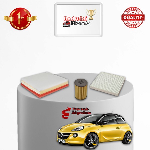 Set Service 3 Filter Adam Opel 1.2 16V 51KW 70CV Von 2012->-image