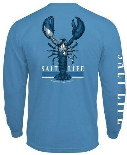 Mens Salt Life Lobster Quest Graphic Pocket L/S T-Shirt - Large - NWT - Picture 6 of 9