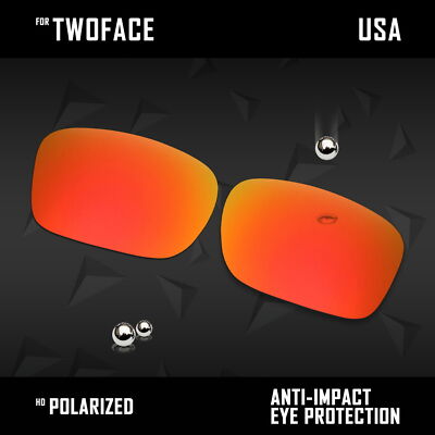 Anti Scratch Polarized Replacement Lenses for-Oakley TwoFace OO9189 Options