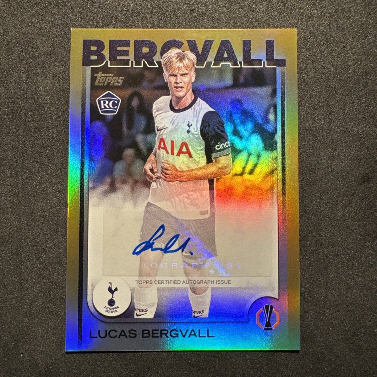 Lucas Bergvall autograph /50 - Topps UCC 24/25 - Tottenham Rookie Lucas Bergvall autograph /50 - Topps UCC 24/25 - Tottenham Rookie