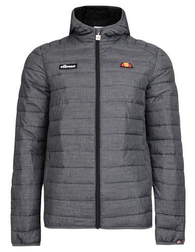 ellesse Mens Jacket Lombardy Padded Puffer Warm Winter Hooded Winter Coat Grey