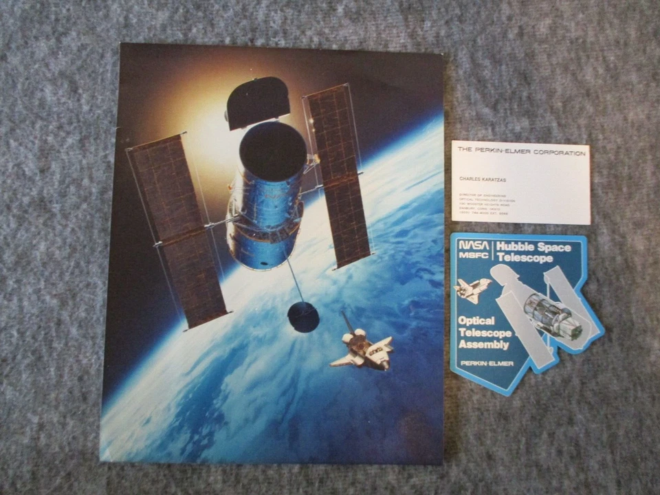 TELESCOPIO ESPACIAL HUBBLE MSFC NASA AÑOS 80-90 FOTOS DE PRIMERA GENERACIÓN++ DEL ESCRITORIO DE DIPUTADO DIR Foto 2 de 4