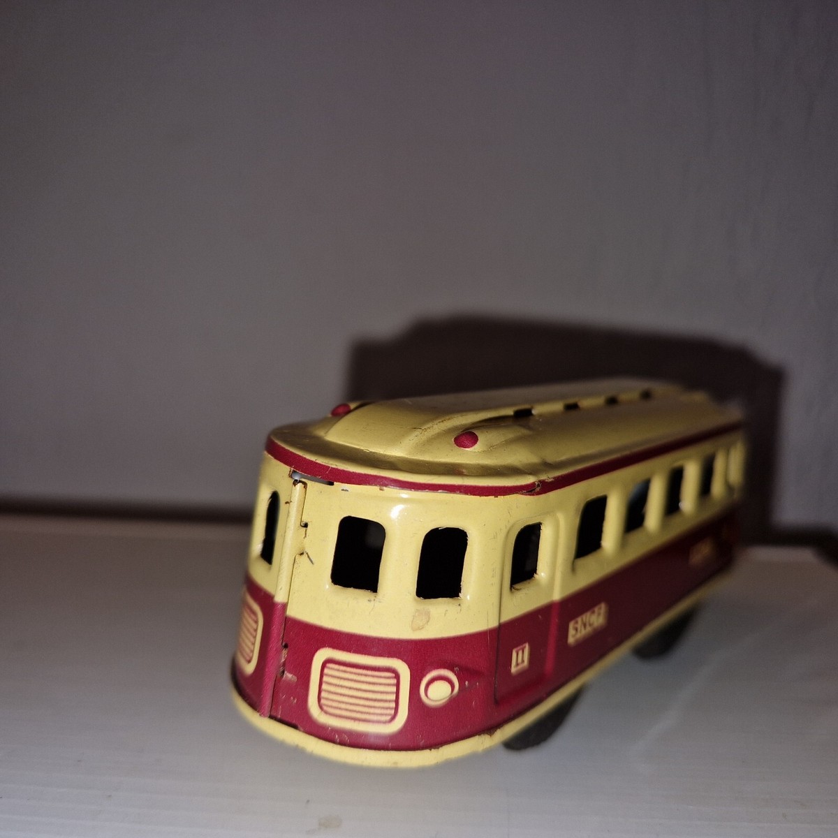 RARE ANCIEN JOUET AUTORAIL BUGATTI Tole 1933 HORNBY Meccano JEP Pur