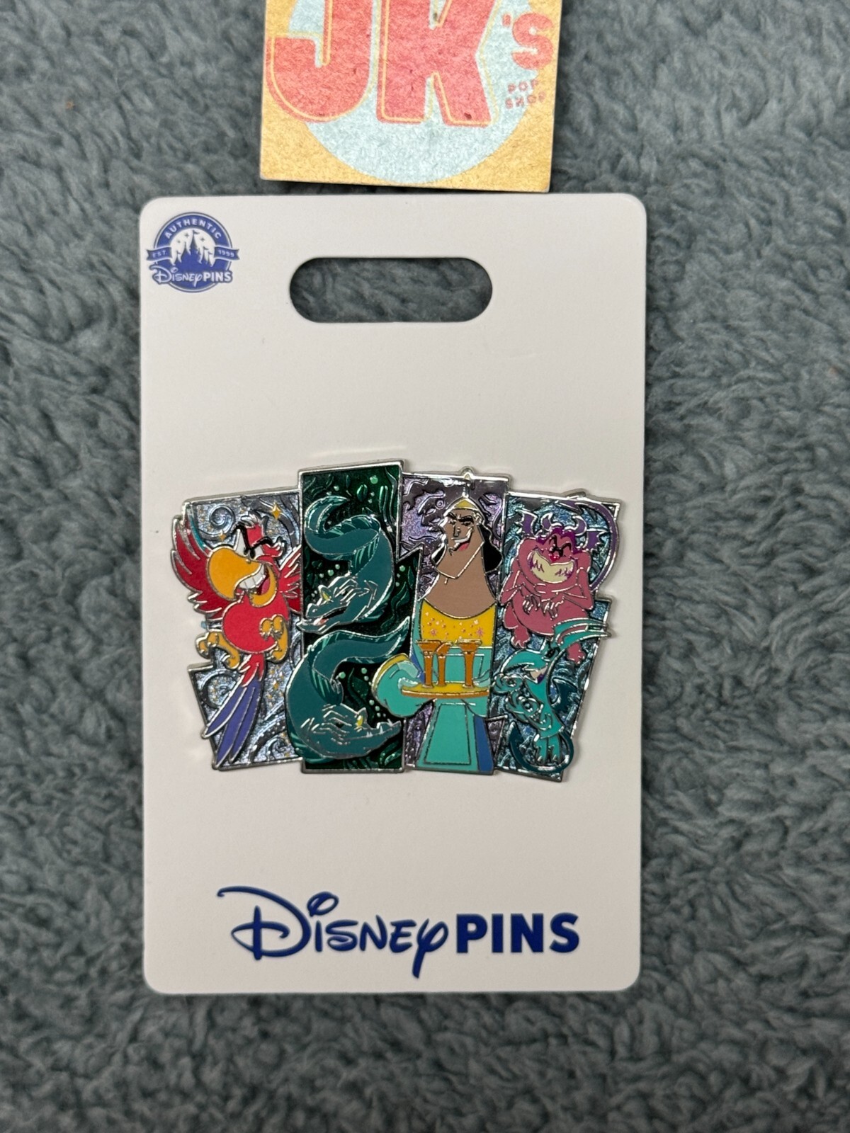 Disney Villains Pin Sidekicks Iago Kronk Pain Panic Flotsam Jetsam Cluster Pins