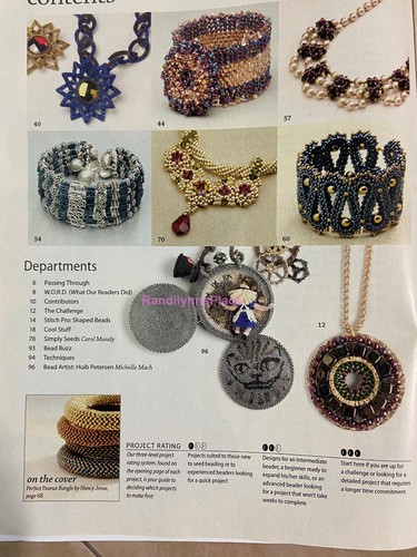 BEADWORK MAGAZINE DEC 2012/JAN 2013,FUN BANGLES WITH PEANUT BEADS JEWELRY DESIGN - Imagen 2 de 12