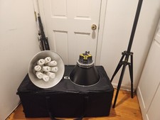 Impact Octacool-9 Professional Photography Lighting Kit W/Stands  Rolling Case