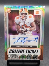 2021 TRAVIS ETIENNE CONTENDER DRAFT PICKS COLLEGE TICKET Silver AUTO RC Jaguars 