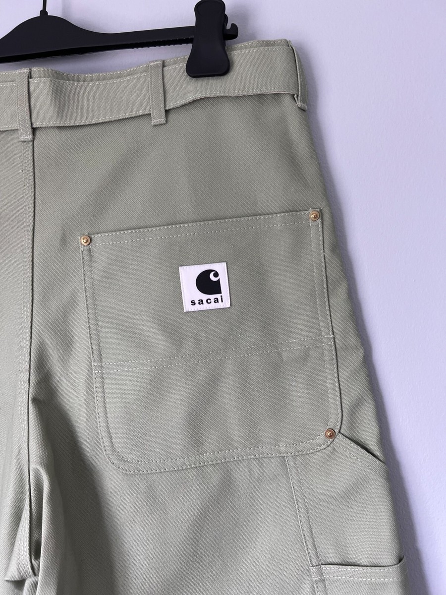 sacai x Carhartt WIP Duck Shorts - Size JP 4 - Green - NEW