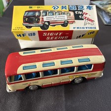 Bus en tôle Autocar Jouet vintage neuf en boîte MF 130 Sight Seeing
