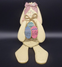 Easter Bunny Wooden 14" Hanging Crafts Spring Home Decor Decoration