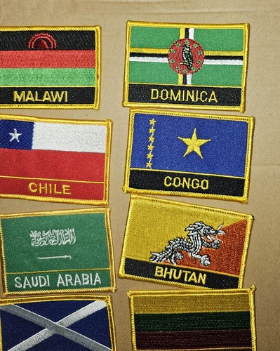 Lot Of National Flag Patches - Picture 6 of 7