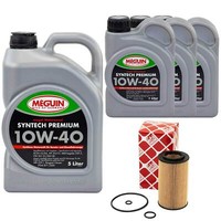 MotoröL Set Syntech 10W-40 Meguin 8 Liter + ÖLfilter FüR Mercedes Sprinter Vito