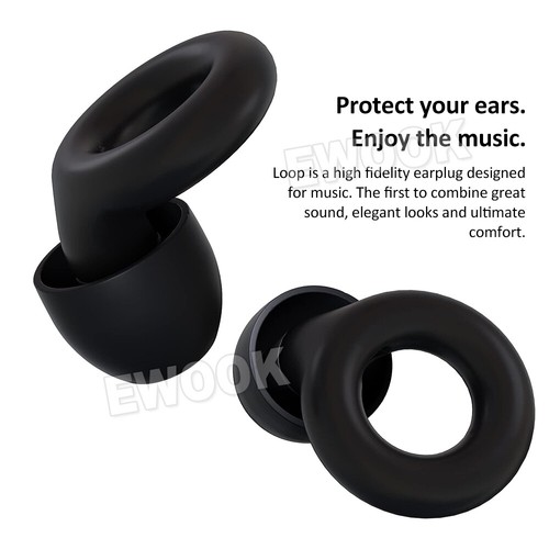 Soft Silicone Ear Plug Noise Reduction Flexible Reusable Study Sleep EarPlugs - Picture 4 of 8