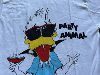 80's USA製 “Party Animal” ヴィンテージTシャツ XL Vintage 1980's Las Vegas Party Animal Donald Duck Single Stitch T