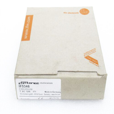 IFM IF5346 Inductive Sensor Threaded Type 10...36 DC PNP New  KD