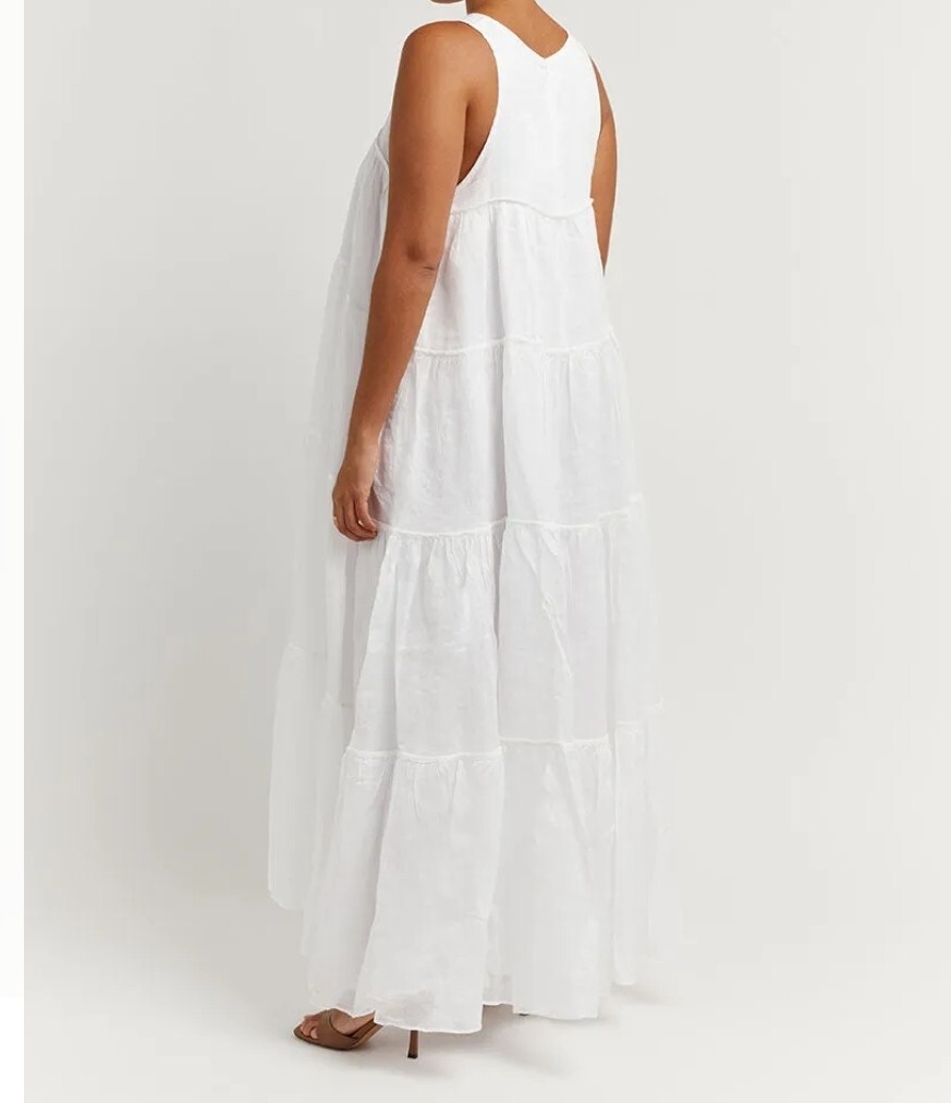 DISSH White Maxi Dress | eBay UK