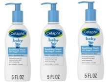 BL Cetaphil Baby Wash Soothing 5oz Pump X 3 Packs