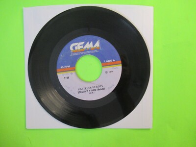 PASTELES VERDES TE QUIERO TE ESPERO / ESCLAVO Y AMO 45 7'' VG+ LATIN PYSCH ROCK