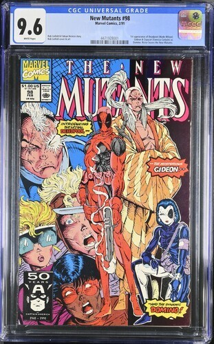 New Mutants #98 (Marvel 1991) CGC 9.6 (NM+) 1st appearance of Deadpool - Picture 1 of 2