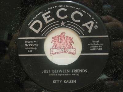 Kitty Kallen   Just Between Friends / Let's Make The Most Of, 45 RPM EX (26B)