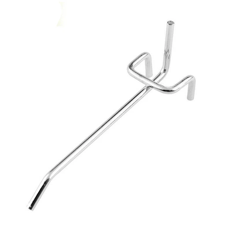 25pcs Peg Board Hooks Workshop Garage Pegboard Hanging Tool Storage Display 8" - Image 4 of 4