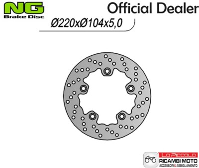 6591133 Bremsscheibe Hinten NG TGB X Motion LC 4T 125CC 2008/2020
