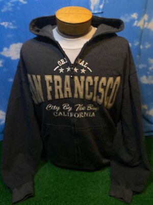 San Francisco Hoodie Sweater XL California City By The Bay Sweatshirt 3 S19