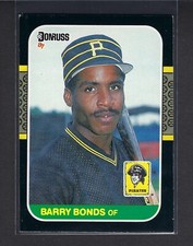 1987 Donruss #361 Barry Bonds (RC) Rookie Card Pittsburgh Pirates Baseball. rookie card picture